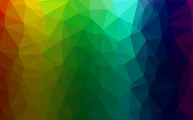 Obraz premium Dark Multicolor, Rainbow vector abstract mosaic background.