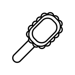 elegant mirror accessory line style icon