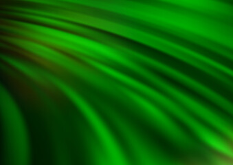 Light Green vector pattern with lines, ovals.