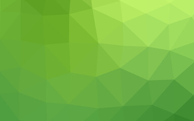 Fototapeta na wymiar Light Green vector triangle mosaic cover.
