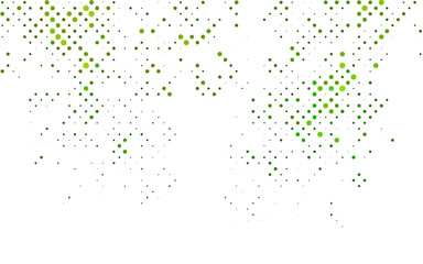 Light Green vector template with circles.