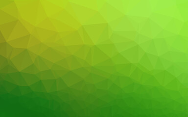 Fototapeta premium Light Green vector shining triangular pattern.