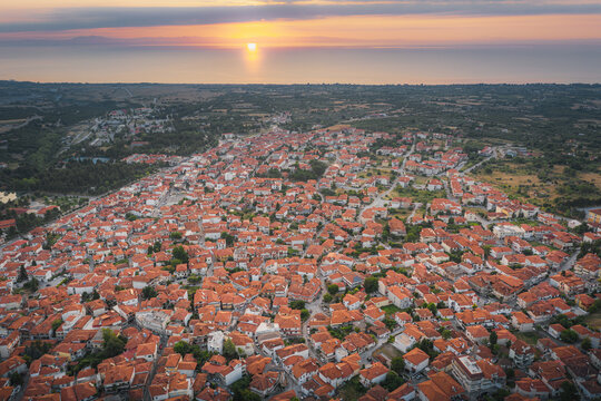 Sunrise over Litochoro, Greece