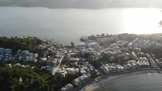 hong kong outlying island peng chau aerial view