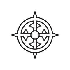 navratri odisha line style icon