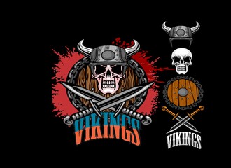 Game Vikings Word logo