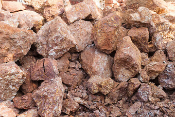 Texture of gravel stones.