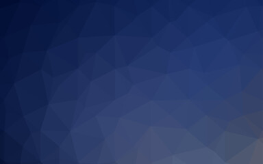 Obraz premium Dark BLUE vector polygon abstract layout.