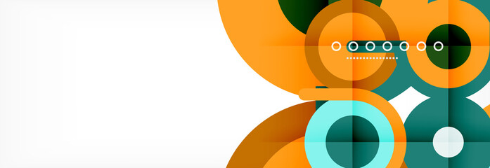 Circles and lines abstract background for covers, banners, flyers and posters and other templates