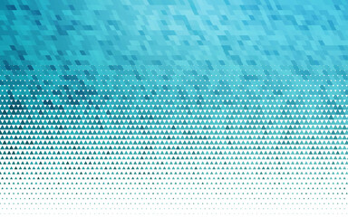 Light BLUE vector seamless template with crystals, triangles.