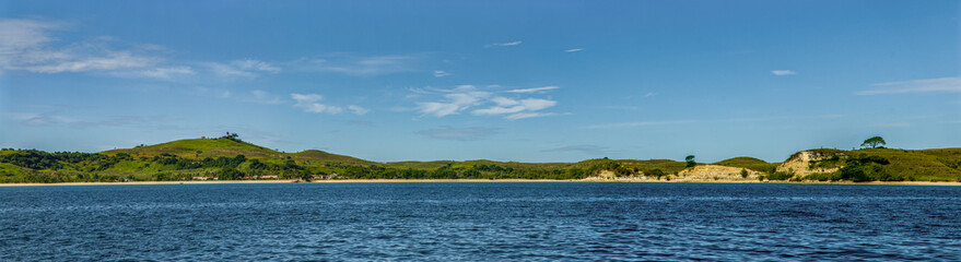 Panorama de Nosy Lava, l'île au bagne,  dans l'archipel des Radama - Madagascar