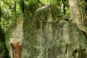 長崎県諫早市　富川渓谷（富川万年の森）　五百羅漢