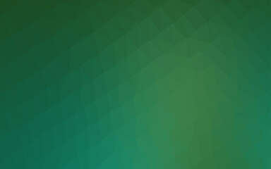 Light Green vector triangle mosaic template.