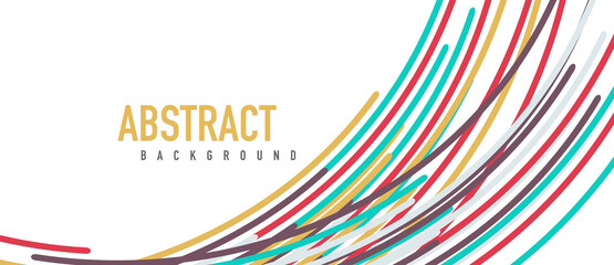 Аbstract moving colorful lines vector backgrounds for cover, placard, poster, banner or flyer