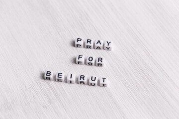 Concept of tragedy in Beirut, Lebanon. Pray for Beirut.