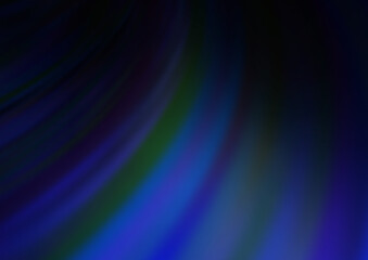 Dark BLUE vector pattern with curved circles.