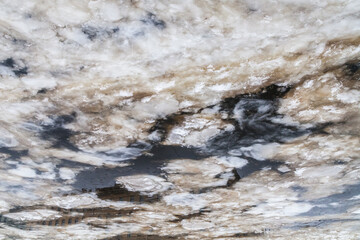 Ice drift on Fontanka river texture background