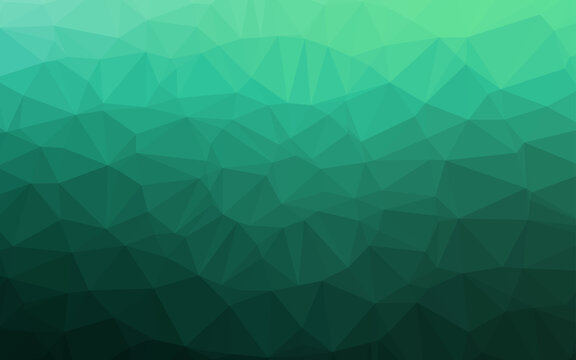 Light Green vector polygon abstract layout.