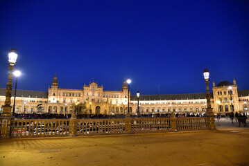Fototapeta na wymiar Plaza de Espana in Seville, Spain