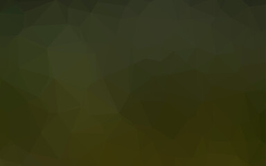Dark Green vector abstract polygonal layout.