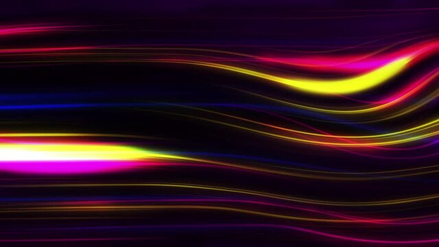 Futuristic neon glowing surface. Abstract motion background