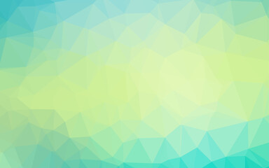 Light Green, Yellow vector triangle mosaic texture.
