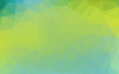 Light Green, Yellow vector blurry triangle template.
