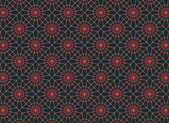 seamless pattern with geometric elements spidermen