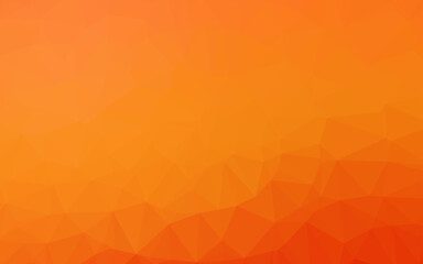 Light Orange vector triangle mosaic cover.