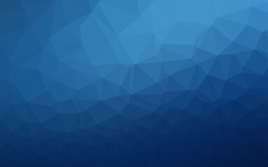 Dark BLUE vector abstract polygonal layout.