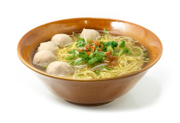 gg Noodles with Pork Balls in clear Soup