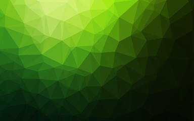 Light Green vector blurry triangle texture.