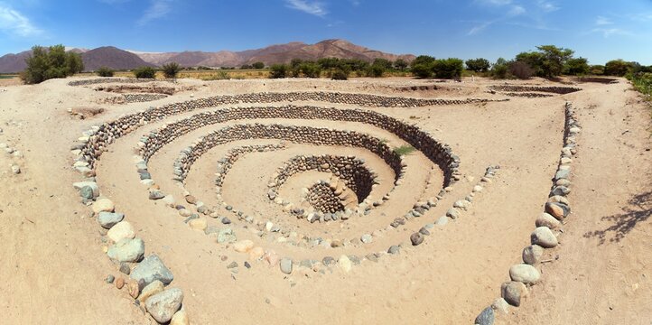 Cantalloc Aqueduct in Nazca or Nasca in Peru