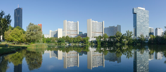 The Vienna International Centre – building complex hosting the United Nations Office at Vienna also colled UNO City.