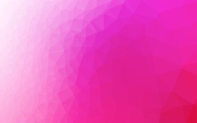 Fototapeta premium Light Pink vector triangle mosaic cover.