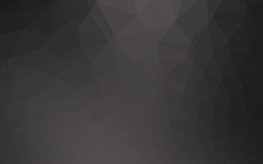 Dark Black vector low poly layout.