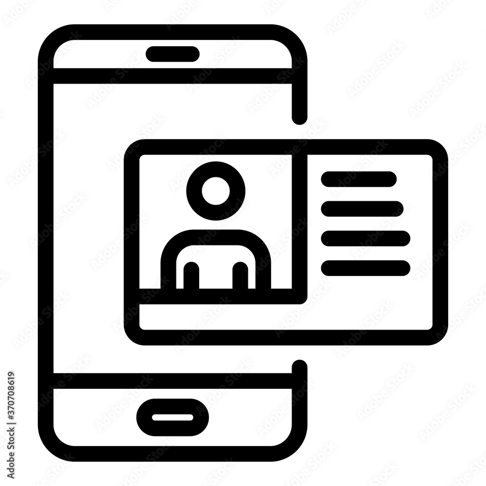 Poster driving licence icon. outline driving licence vector icon for web design isolated on white backgroun