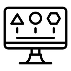 Driving exam icon. Outline driving exam vector icon for web design isolated on white background