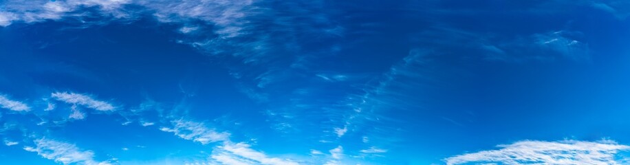 Fototapeta na wymiar Fantastic soft clouds against blue sky, natural composition