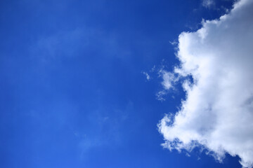 blue sky with cloud