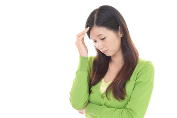 Fototapeta premium 困惑した表情の女性