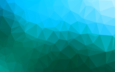Fototapeta na wymiar Light Blue, Green vector low poly texture.