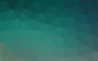 Light Green vector triangle mosaic cover.