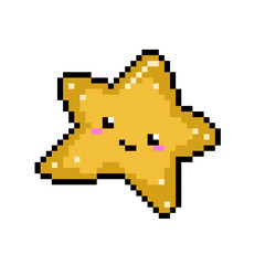 small star pattern. yellow star pixel image.