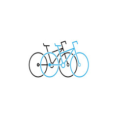 Naklejka na ściany i meble Bicycle Icon Vector Design Template