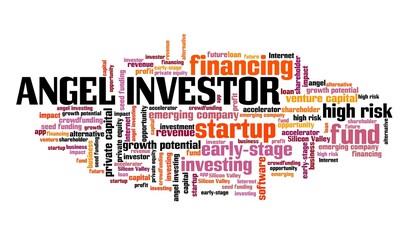 Angel investor word cloud