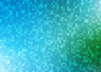 Light Blue, Green vector cover in polygonal style.