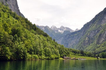 Fototapeta na wymiar Der Königssee im Berchtesgadener Land