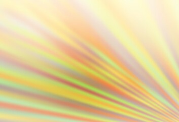 Light Yellow, Orange vector backdrop with long lines.