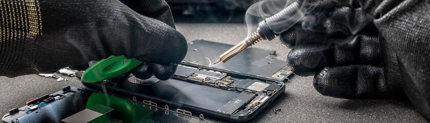 Smartphone Reparatur – Auflöten eines neuen Kondensators